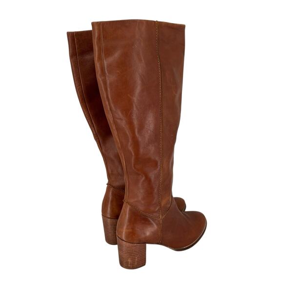 Seychelles Tall Block Heel Boots Western Boho Cognac Southwestern Size 8 - Picture 6 of 16